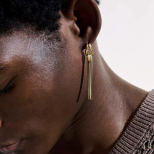 Surf Drop Earring, Gold