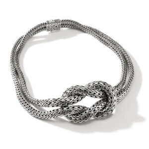 Love Knot Necklace, Sterling Silver