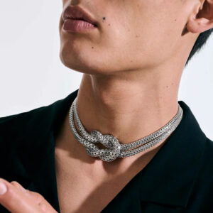 Love Knot Necklace, Sterling Silver