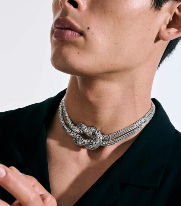 Love Knot Necklace, Sterling Silver - Image 2