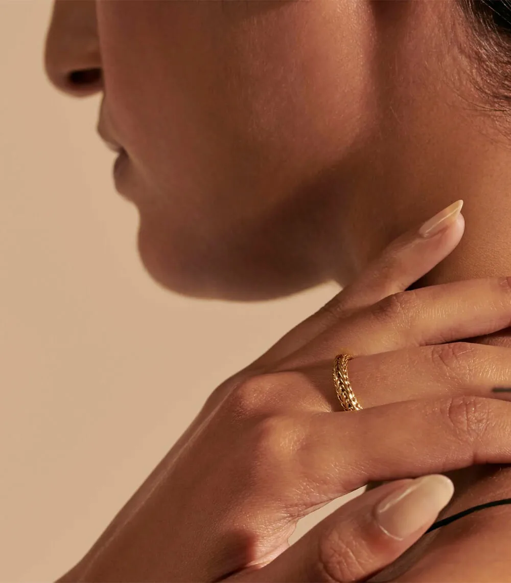 Kami Chain Ring, Gold, 4.5MM - Image 2